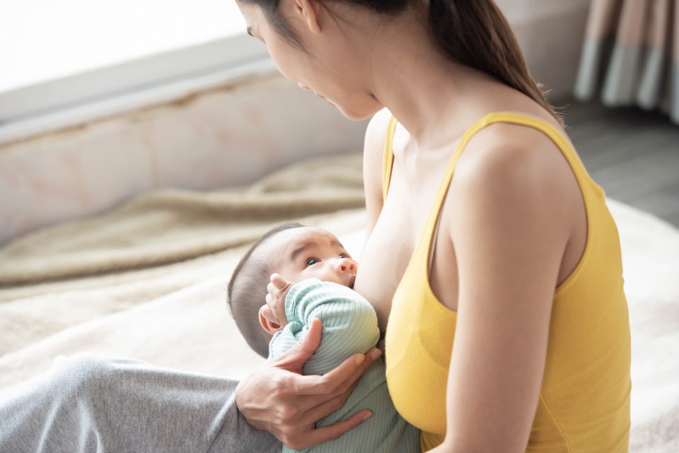 breastfeeding, yellow